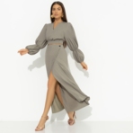 Комплект с юбкой Когда хочешь вау-эффекта (зеленый). Состав: 95% полиэстер, 5% эластан