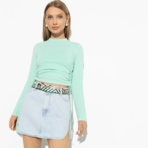 Лонгслив Акцентная штучка (style mint). Состав: 97% хлопок, 3% эластан