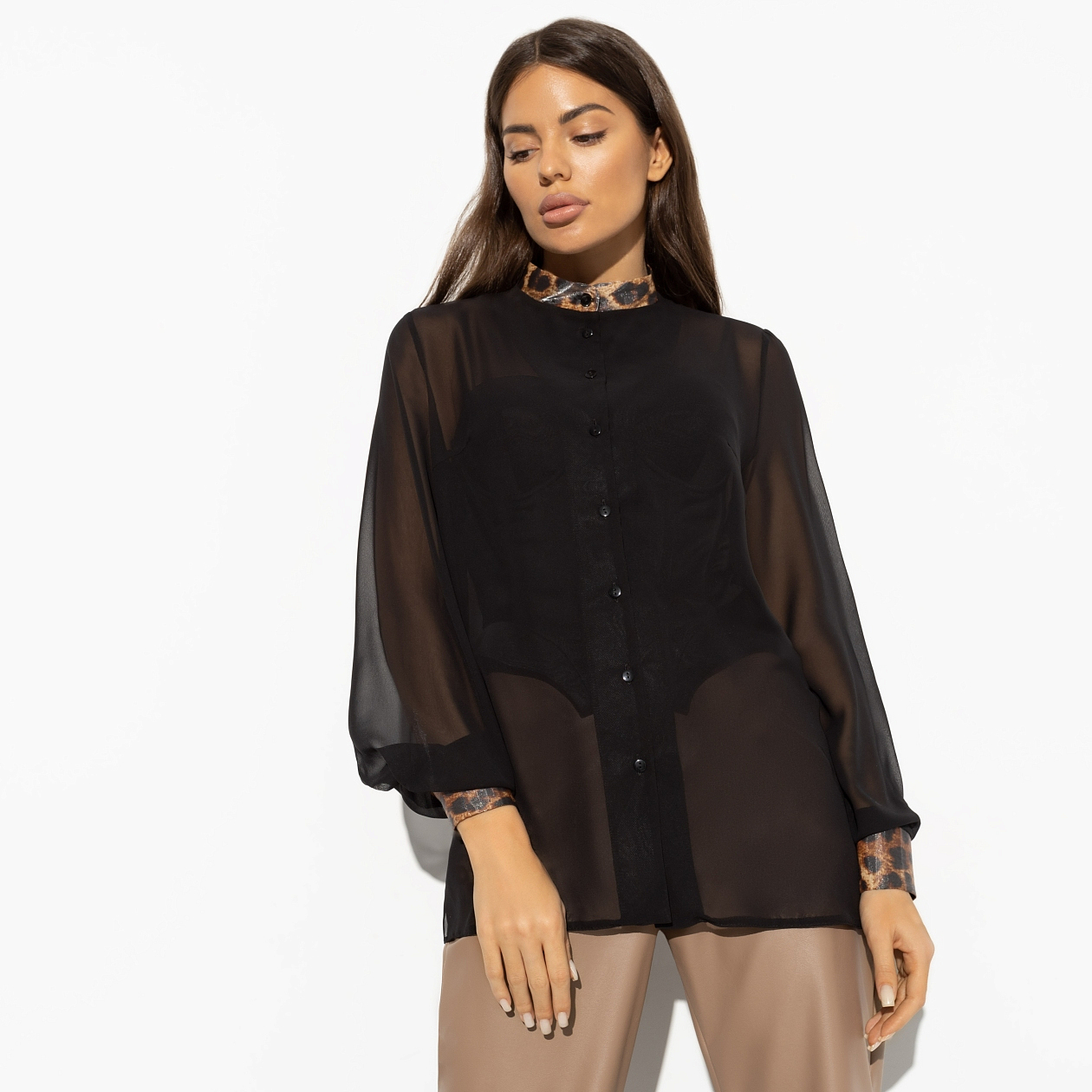 Блуза Модное притяжение. Состав: 100% п/э