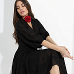 Платье Новая романтика (с поясом). Состав: 70% п/э, 30% хлопок