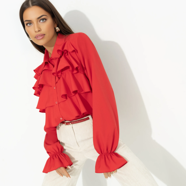 Блуза Гипнотический стиль (красная) 