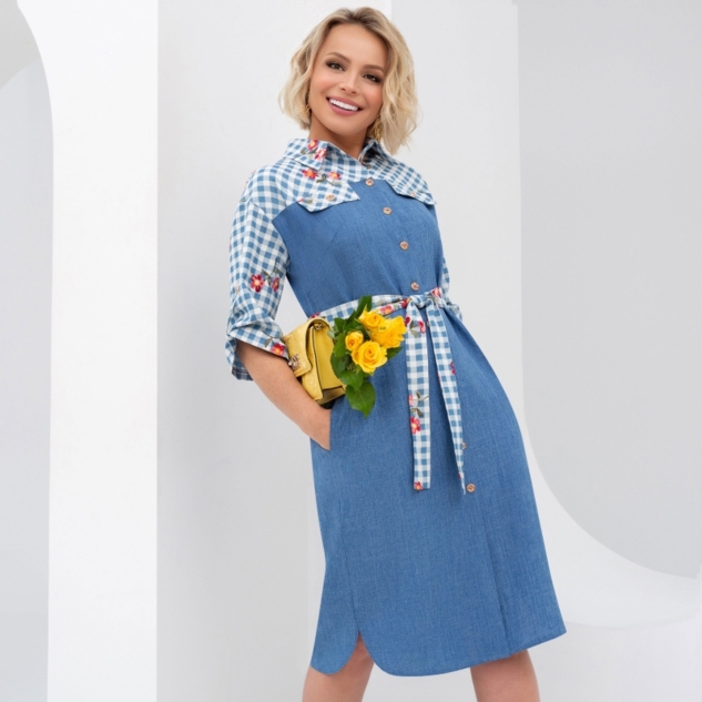 Платье Серьезный аргумент (имидж, с поясом) 