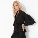 Костюм с юбкой Очарование момента (элегант, 2 в 1, с поясом). Состав: 95% полиэстер, 5% эластан