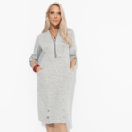 Платье Платье, которое говорит за тебя (серое). Состав: 65% полиэстер, 30% вискоза, 5% эластан