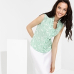 Блуза Повышенное внимание (грин). Состав: 100% вискоза