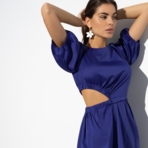 Платье Начинаю танцевать (rock blue). Состав: 65% п/э, 30% вискоза, 5% спандекс