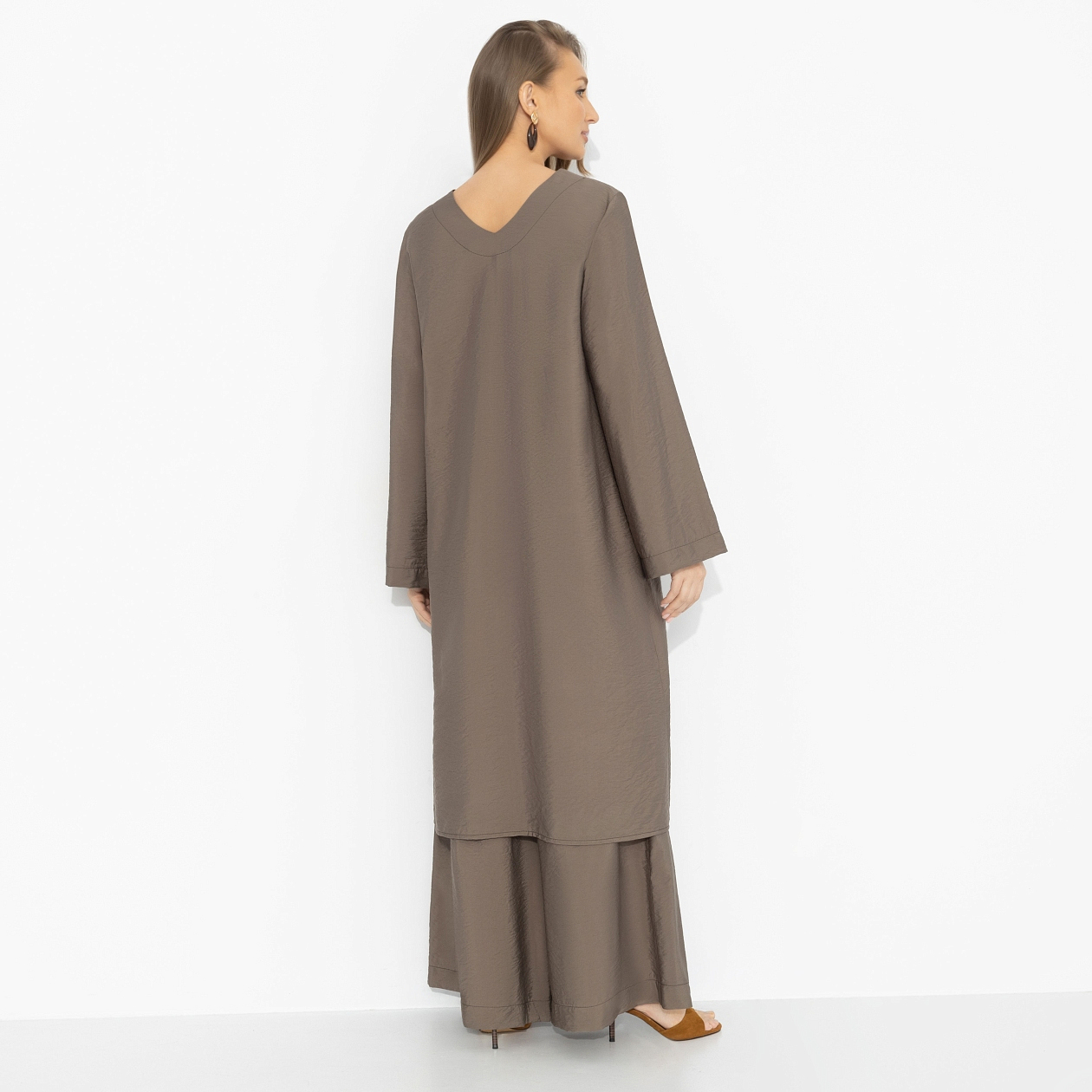 Туника Легко и смело (хаки). Состав: 75% вискоза, 25% нейлон