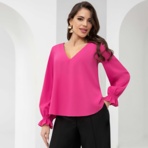 Блуза Принцесса из замка (яркая роза). Состав: 95% п/э, 5% эластан