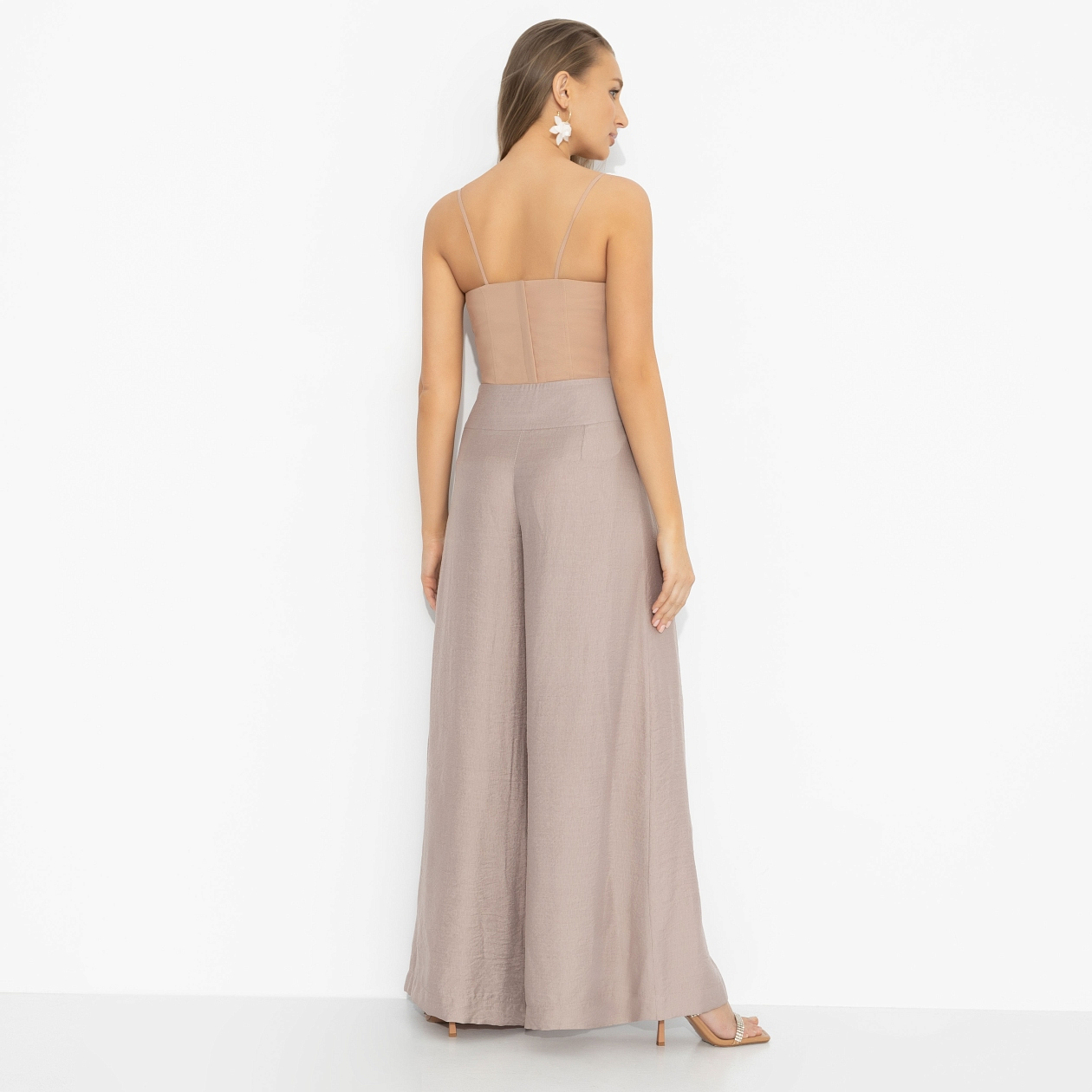 Брюки Красиво жить (серебристо-розовые). Состав: 75% вискоза, 25% нейлон