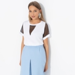 Футболка Всегда нарядна (extra). Состав: 65% п/э, 30% вискоза, 5% стрейч