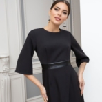 Платье Невозможно забыть (блэк). Состав: 60% п/э, 37% вискоза, 3% спандекс