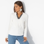 Поло Волна успеха (white). Состав: 97% хлопок, 3% лайкра