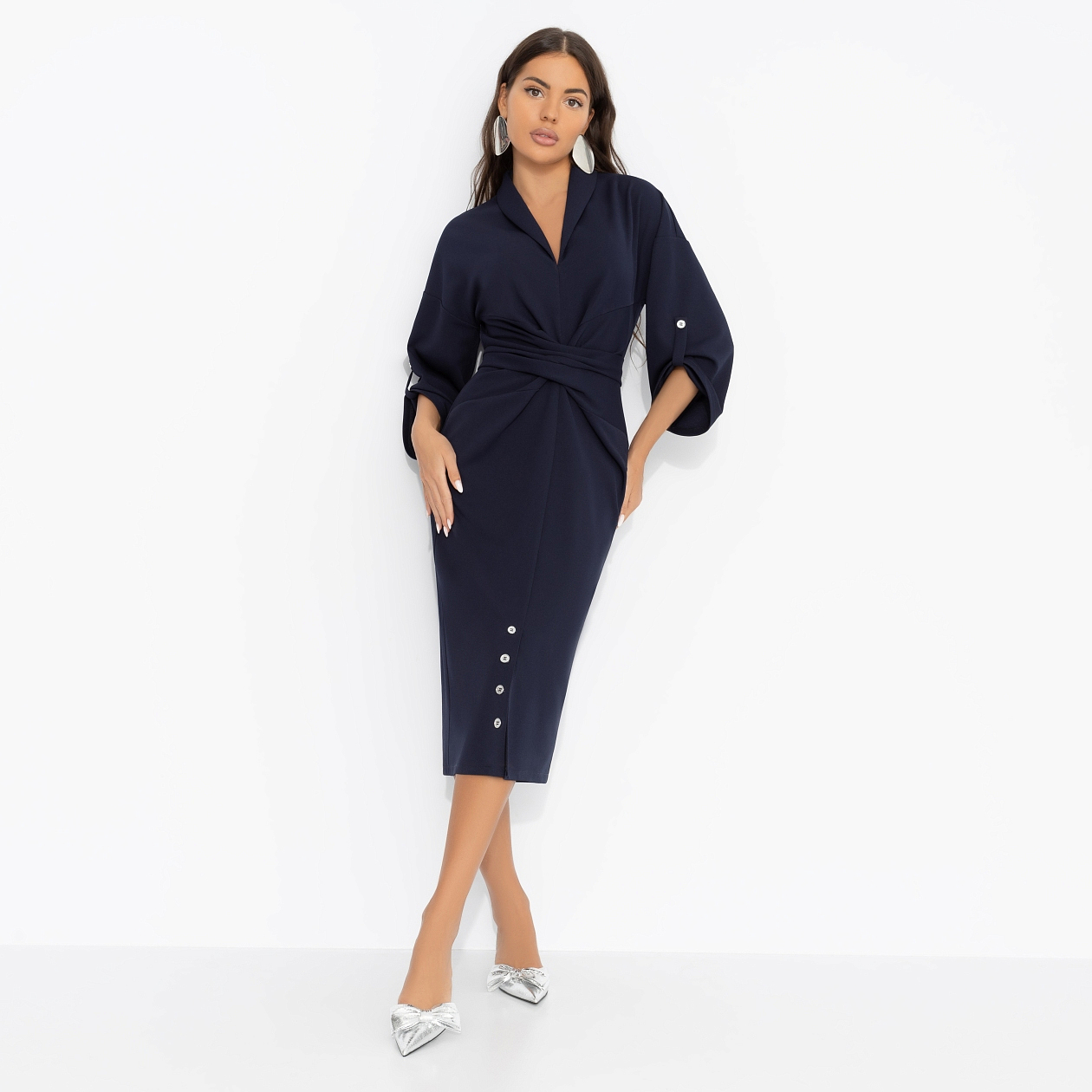 Платье Эйфория стиля (темная ночь). Состав: 95% п/э, 5% спандекс