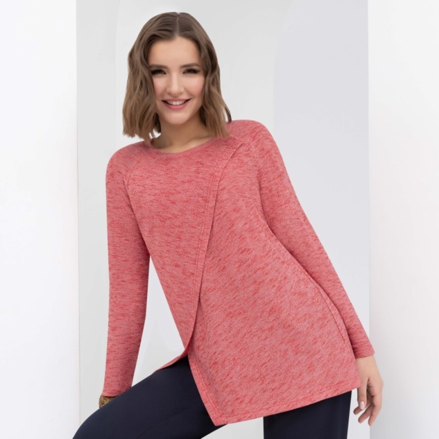 Блуза Живем красотой (алый) 