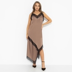 Платье Как Кейт Мосс (кофе). Состав: 97% полиэстер, 3% спандекс