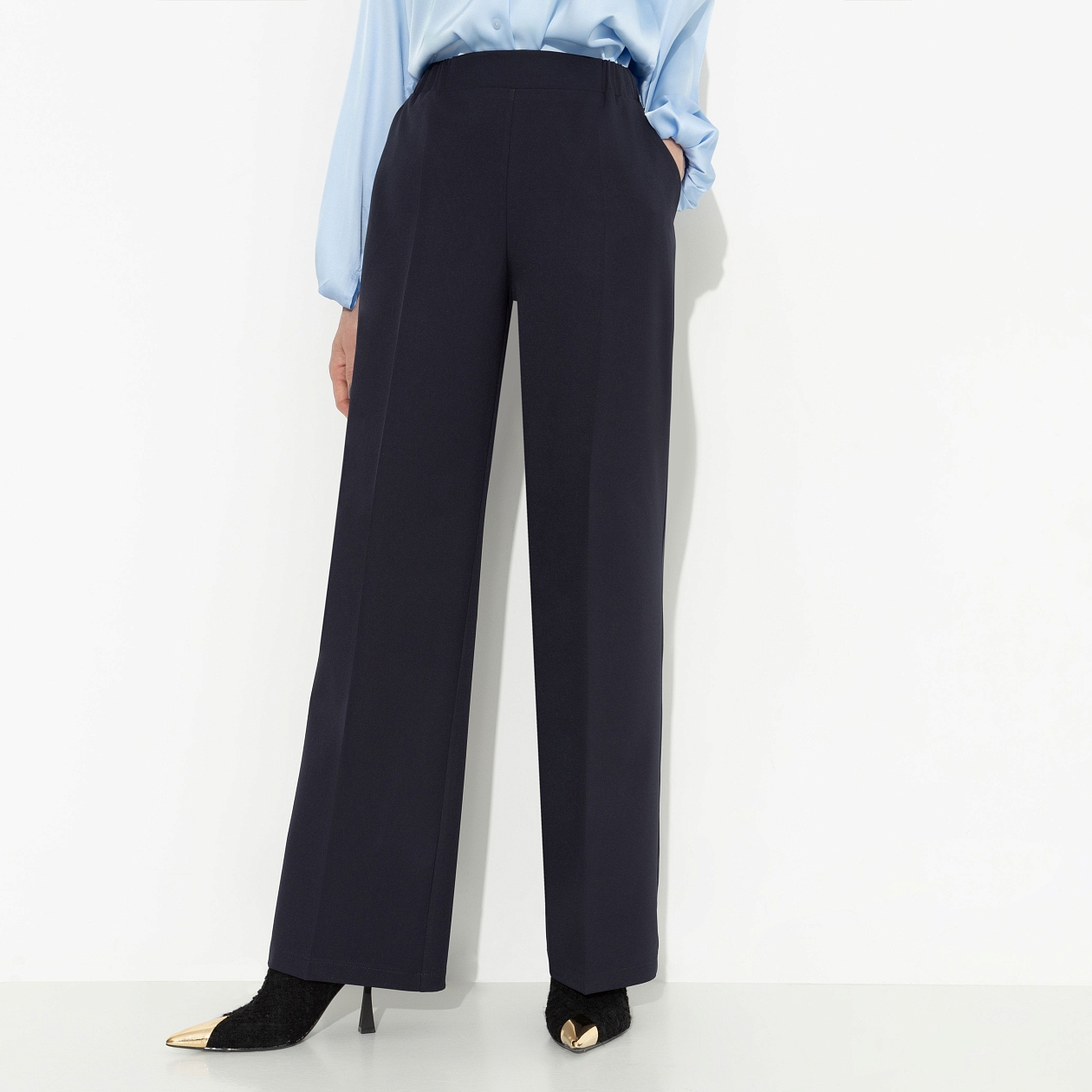 Брюки Мгновение любви (blue). Состав: 95% полиэстер, 5% эластан