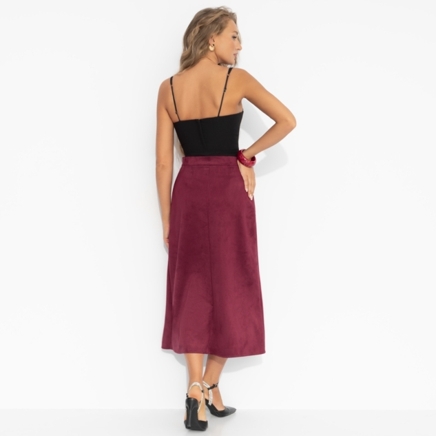 Юбка Откровенно шикарная (бордовая) 