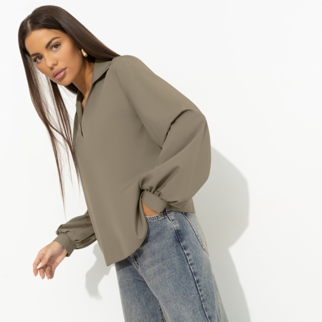 Блуза Личные границы (зеленый чай) 