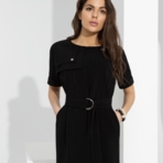 Платье-футляр Я онлайн (обольстительная, с поясом). Состав: 92% полиэстер, 6% вискоза, 2% спандекс