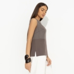 Блуза Кейт Мосс отдыхает (brown). Состав: 96% п/э, 4% эластан