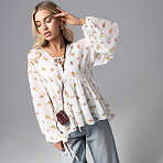 Блуза Секретный ингредиент. Состав: 98% п/э, 2% спандекс