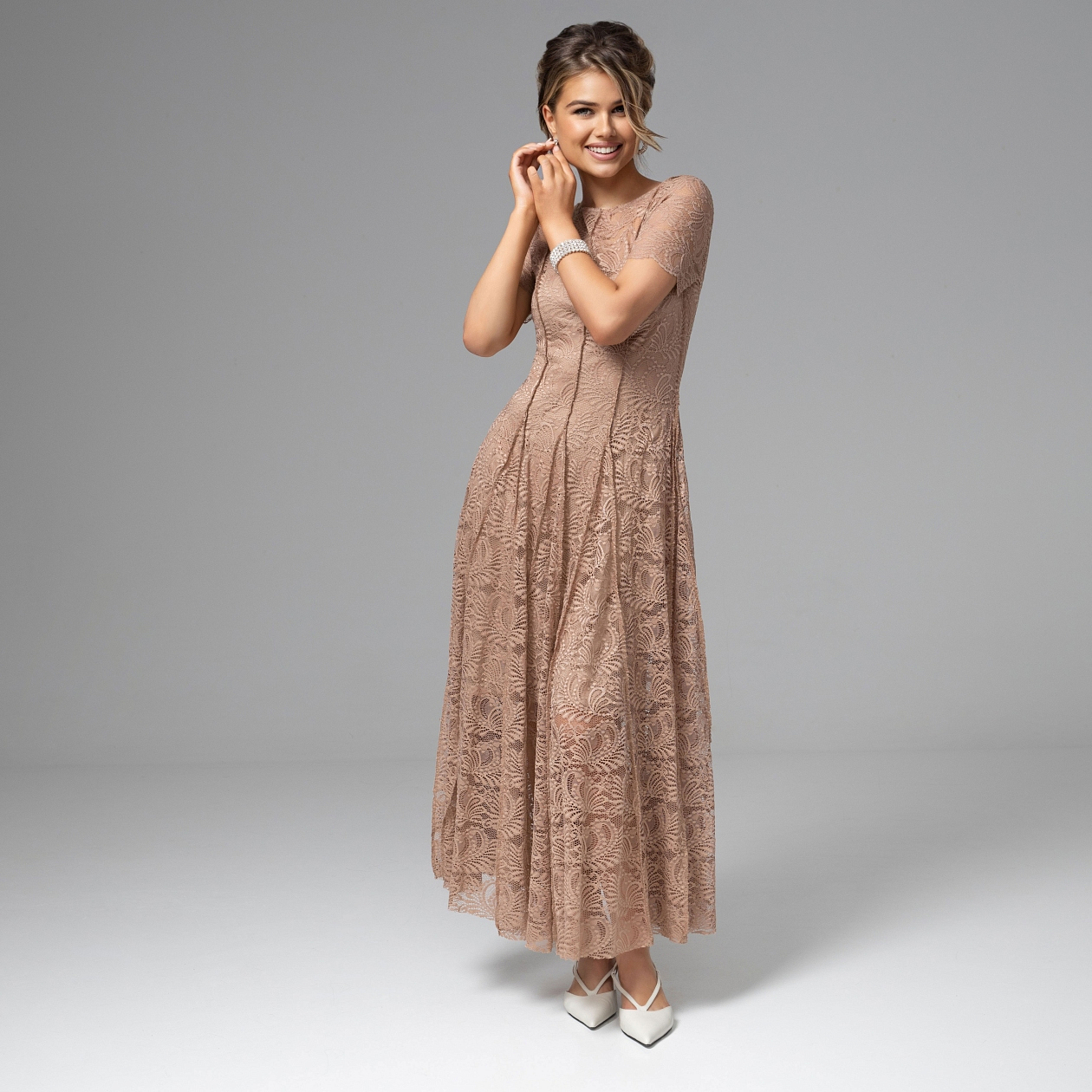 Платье Сфотай меня немедленно (тихая роскошь). Состав: 98% п/э, 2% спандекс