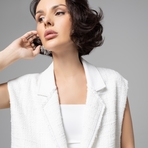 Карьерный взлет (античный белый) . Состав: 65% п/э, 35% вискоза