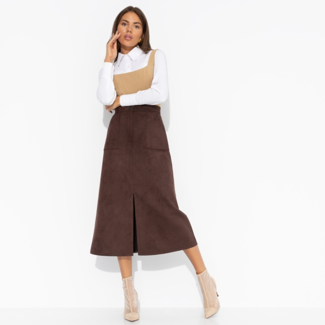 Юбка Откровенно шикарная (шоколадный мусс) 