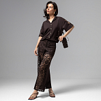 Кюлоты Больше, чем просто стиль (горький шоколад). Состав: 65% п/э, 30% вискоза, 5% спандекс