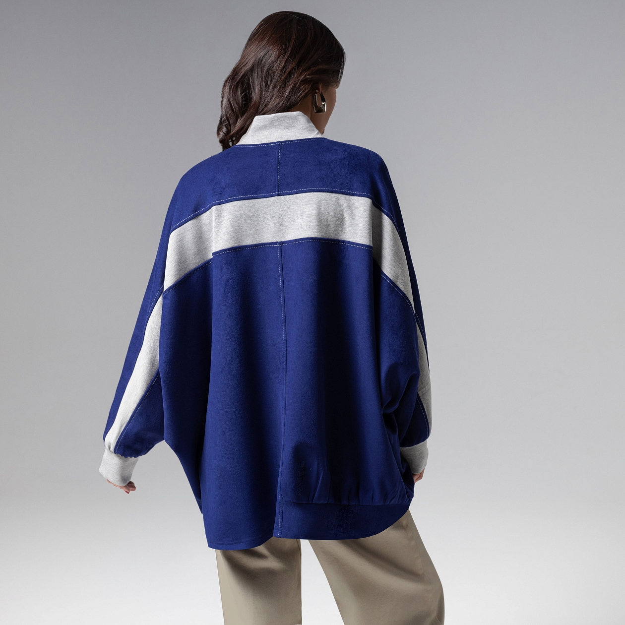 Бомбер Стильное вложение (oversize, L-XL). Состав: 95% п/э, 5% спандекс