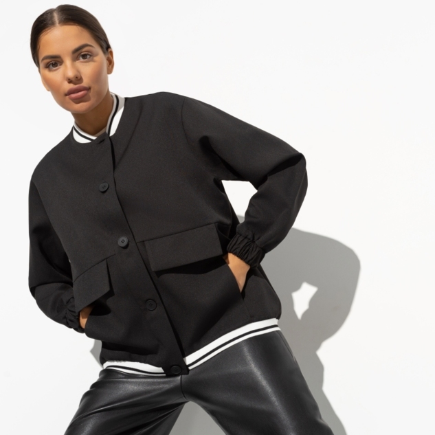 Бомбер Бунтарка (black) 