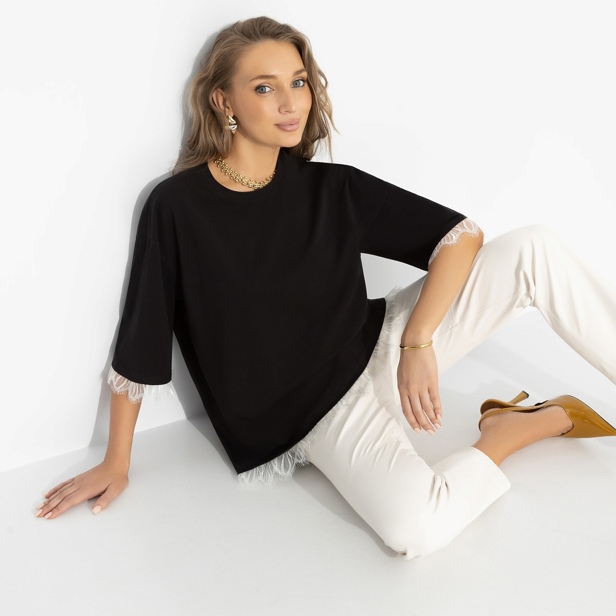 Футболка Красота комплимента. Состав: 95% хлопок, 5% лайкра