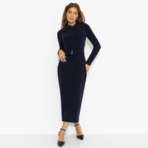 Платье Принимаю вызов (синее). Состав: 95% п/э, 5% спандекс