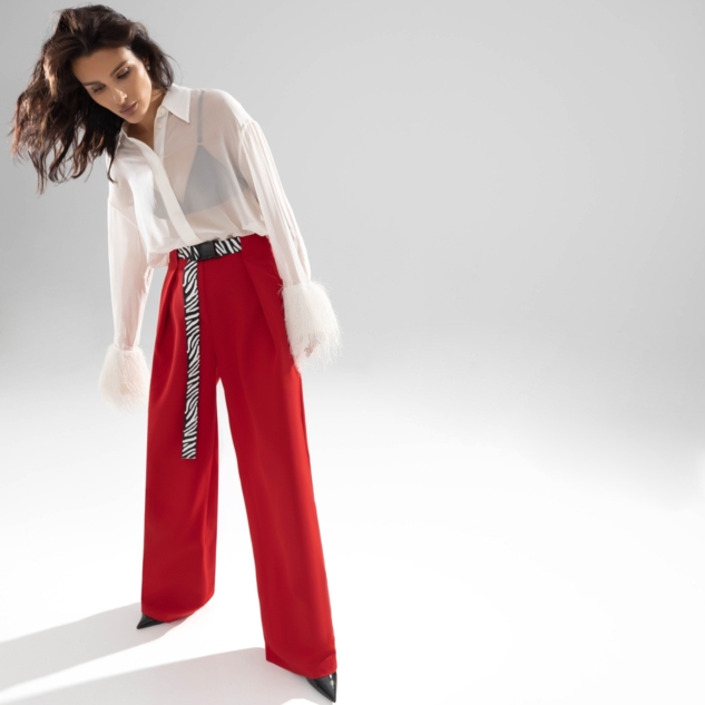 Брюки Lifestyle (рэд, с поясом) 