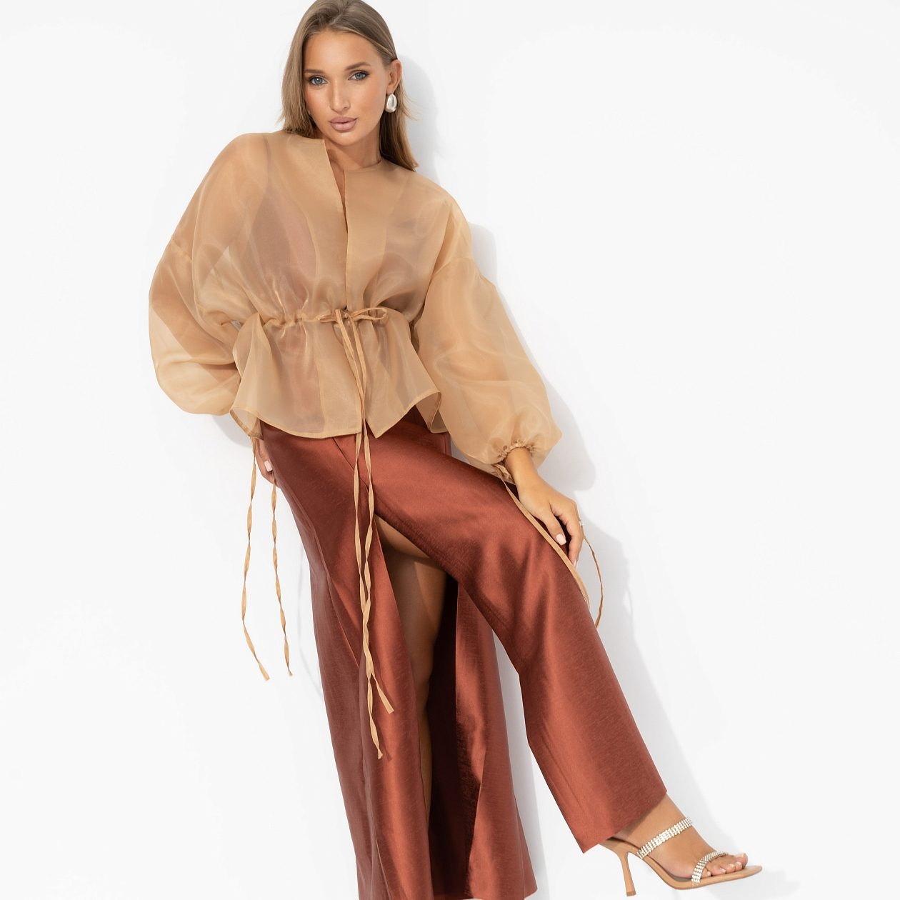 Жакет Вершина восхищения (песочный). Состав: 100% полиэстер