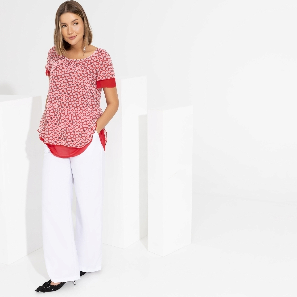 Блуза Тандем (красотка). Состав: 95% п/э, 5% спандекс