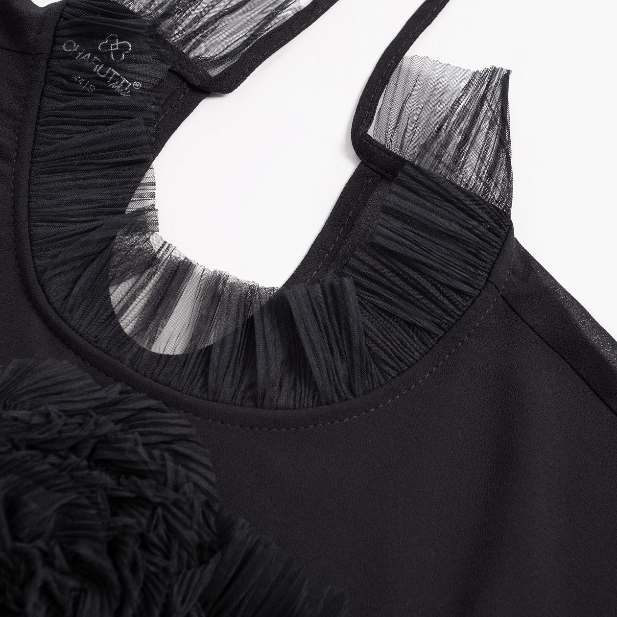 Блуза Мелодия сердца (ночь). Состав: 98% п/э, 2% спандекс