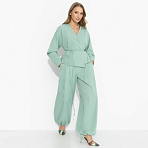 Брючный костюм Стиль говорит (2 в 1, мята) . Состав: 65% п/э, 30% вискоза, 5% эластан