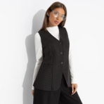 Налёт драмы (чёрный). Состав: 60% полиэстер, 37% вискоза, 3% спандекс