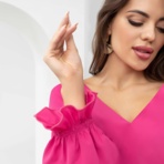 Блуза Принцесса из замка (яркая роза). Состав: 95% п/э, 5% эластан