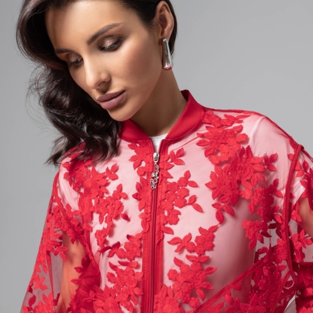 Бомбер Секрет смелости (красный) 