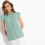 Блуза Свежая подборка (мята). Состав: 95% п/э, 5% эластан