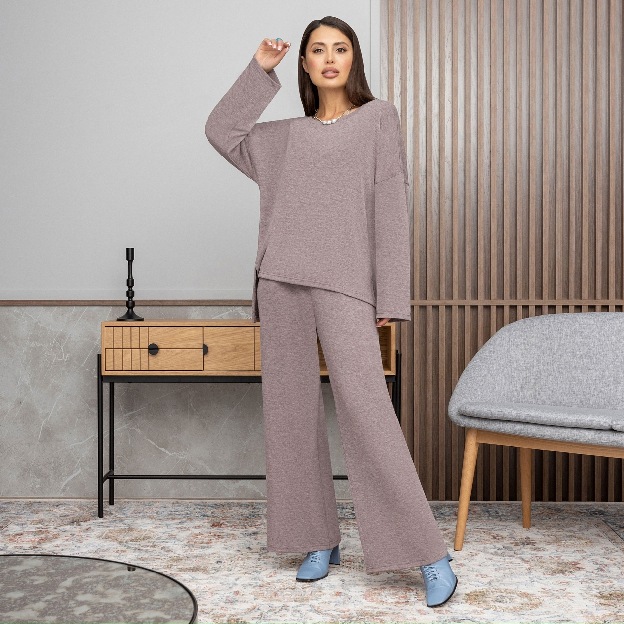 Туника Твоя модная привычка. Состав: 65% п/э, 30% вискоза, 5% спандекс