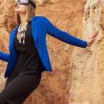 Жакет Шоу-показ (сапфир). Состав: 60% полиэстер, 37% вискоза, 3% эластан