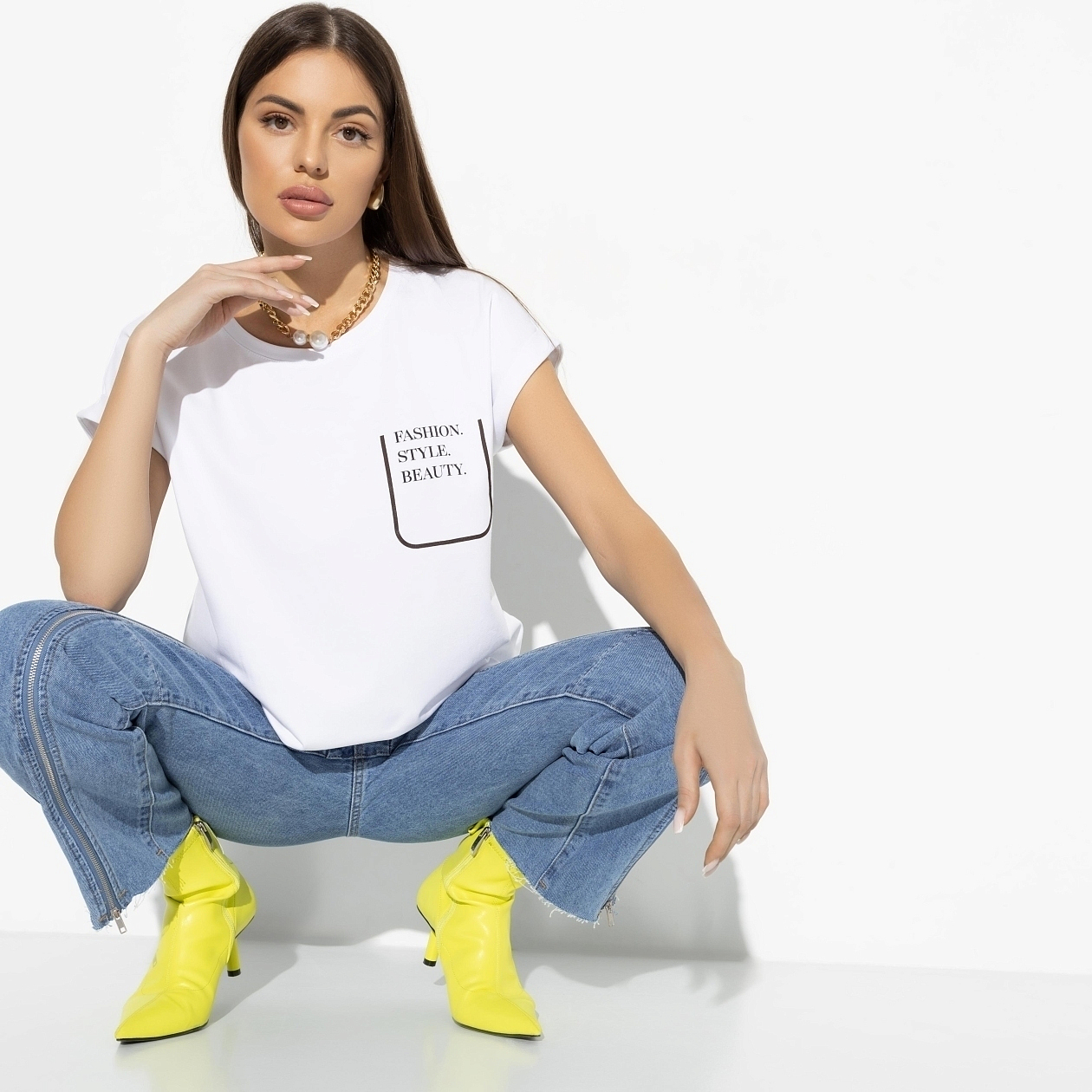 Футболка Точно знаю ответ (fashion style). Состав: 95% хлопок, 5% лайкра