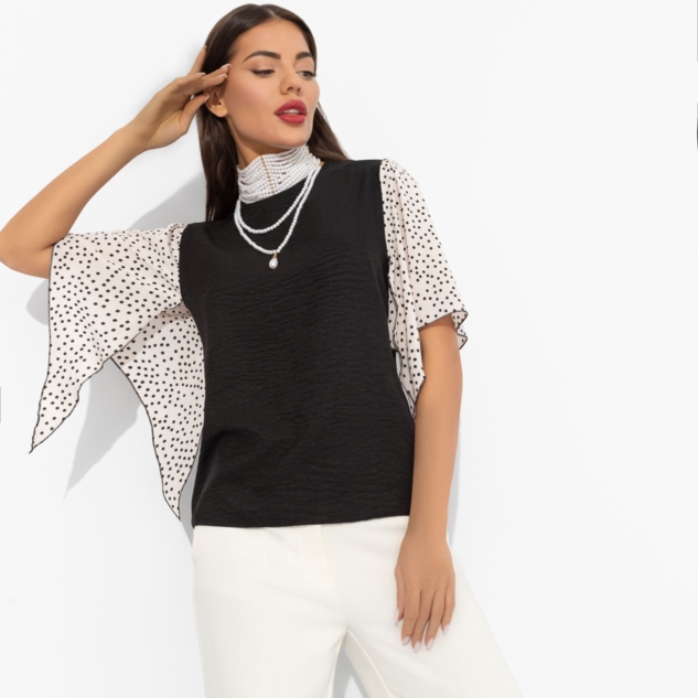 Блуза Значение моды (черная) 