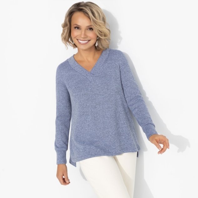 Лонгслив Мелодия цвета (голубой) 