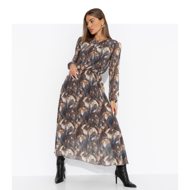 Платье Летящие мгновения (brown)