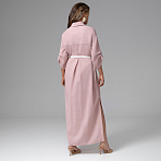 Платье-рубашка В правильном настроении (с ремешком). Состав: 79% вискоза, 20% нейлон, 1% полиэстер