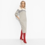 Платье Влюблена в себя. Состав: 65% п/э, 30% вискоза, 5% спандекс